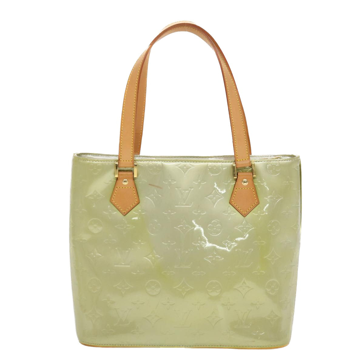 LOUIS VUITTON Monogram Vernis Houston Hand Bag Gris M91053 LV 44474