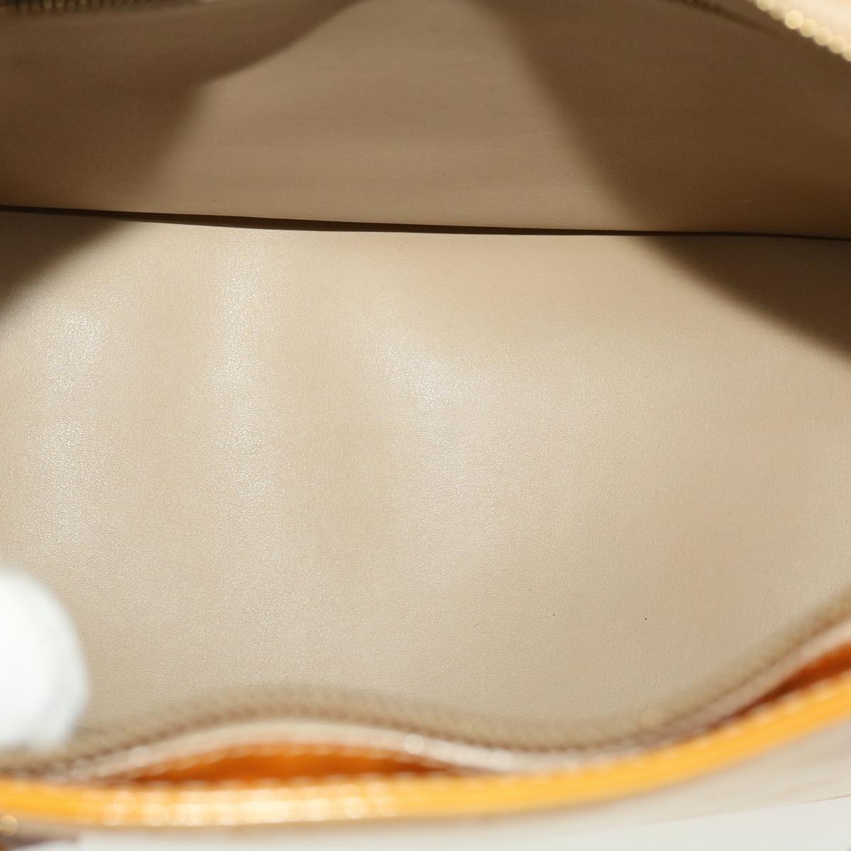 LOUIS VUITTON Monogram Vernis Houston Hand Bag Yellow M91055 LV 44475