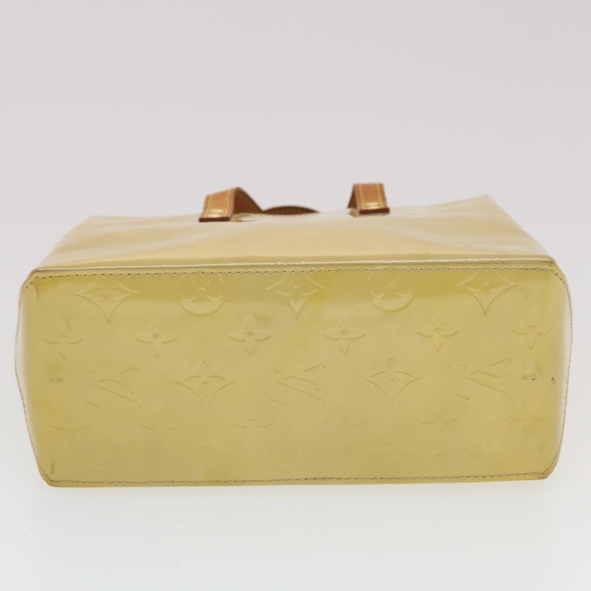 LOUIS VUITTON Monogram Vernis Reade PM Hand Bag Beige M91334 LV 44477