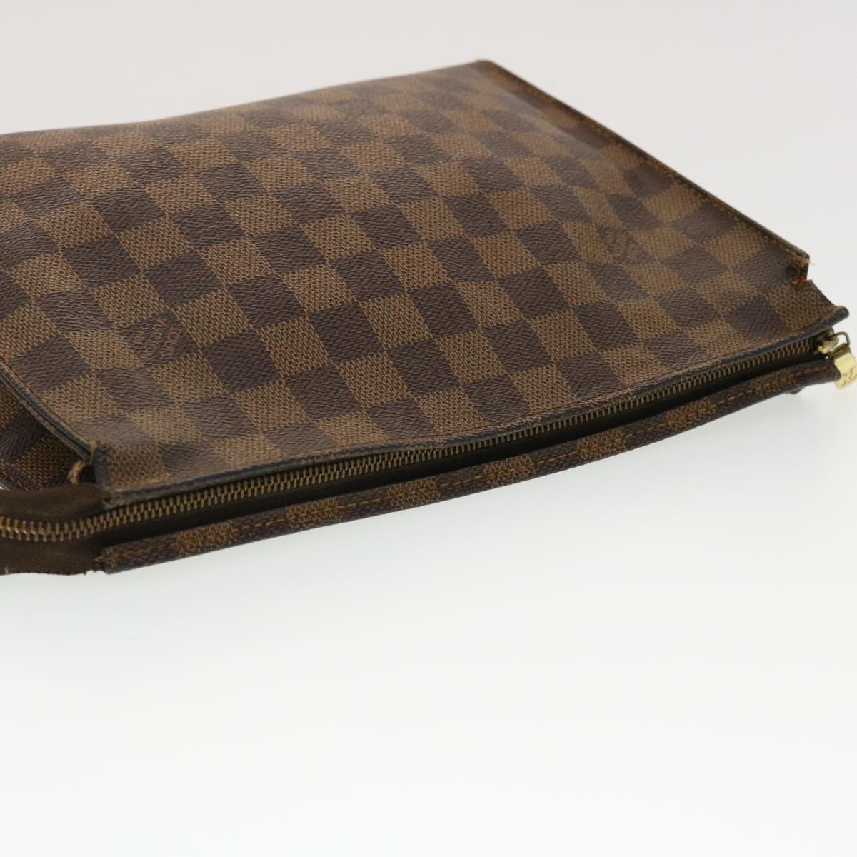 LOUIS VUITTON Damier Ebene Poche Toilette 26 Pouch N47543 LV 44485