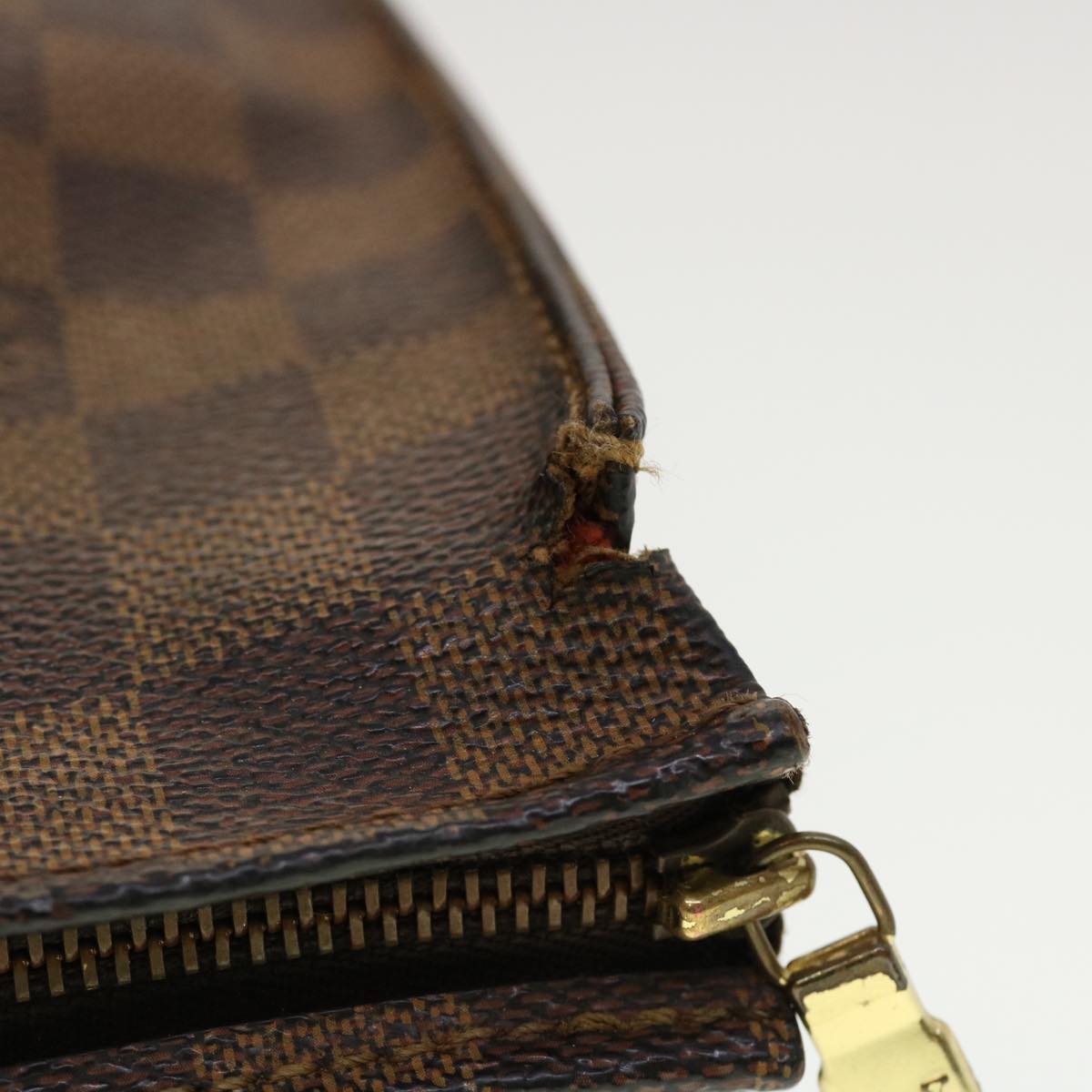 LOUIS VUITTON Damier Ebene Poche Toilette 26 Pouch N47543 LV 44485