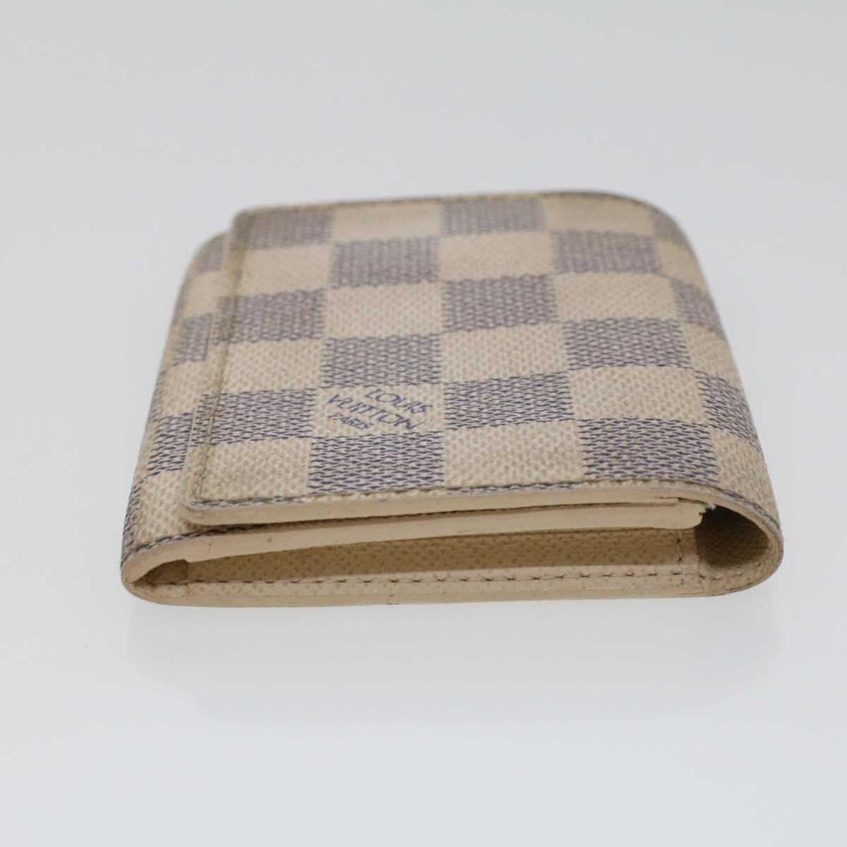 LOUIS VUITTON Damier Azur Amberop Cartes de Visit Card Case N61746 LV 44486