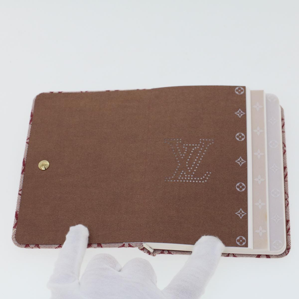LOUIS VUITTON Monogram Mini Carnet MM Note Cover Red Cherry R20835 LV 44488
