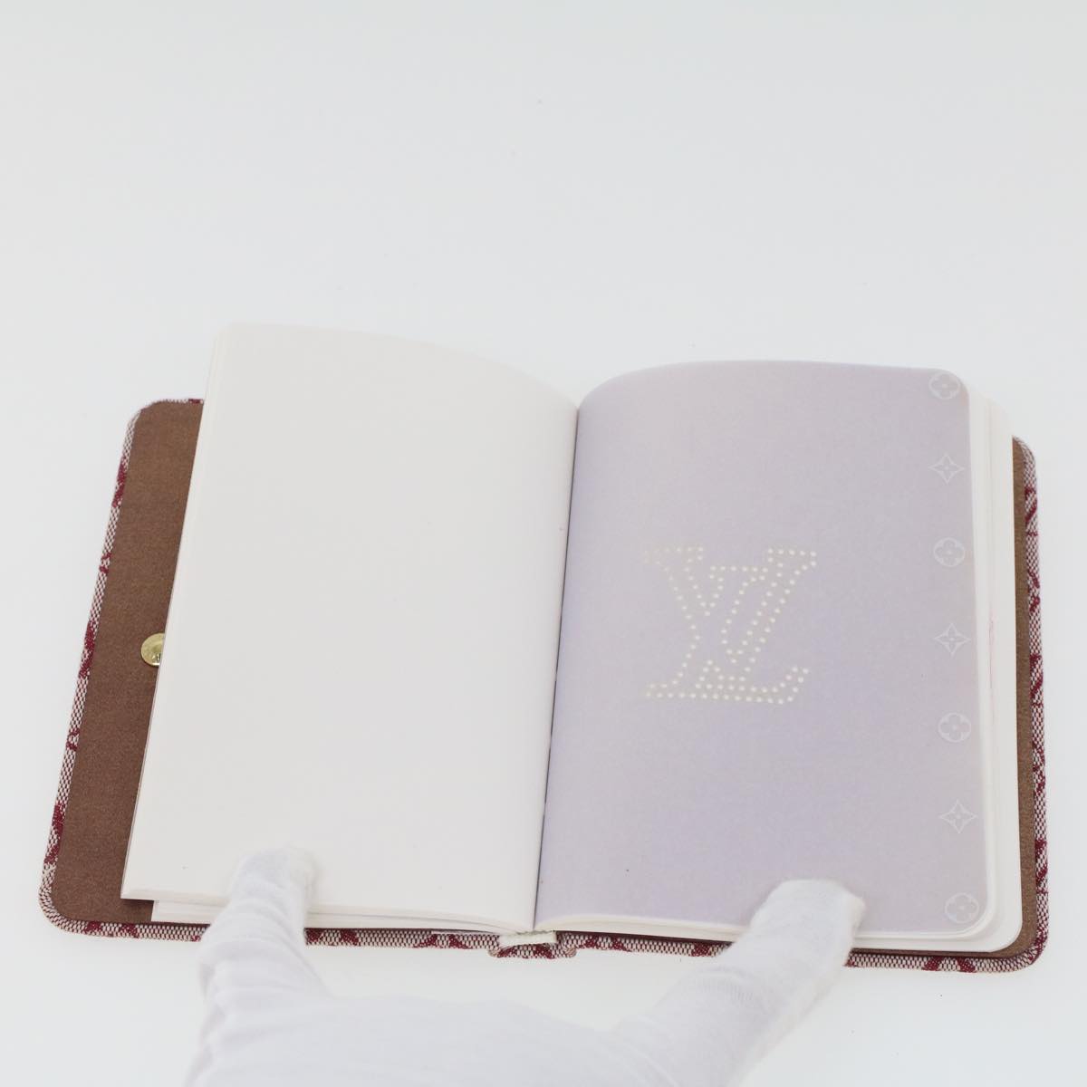 LOUIS VUITTON Monogram Mini Carnet MM Note Cover Red Cherry R20835 LV 44488