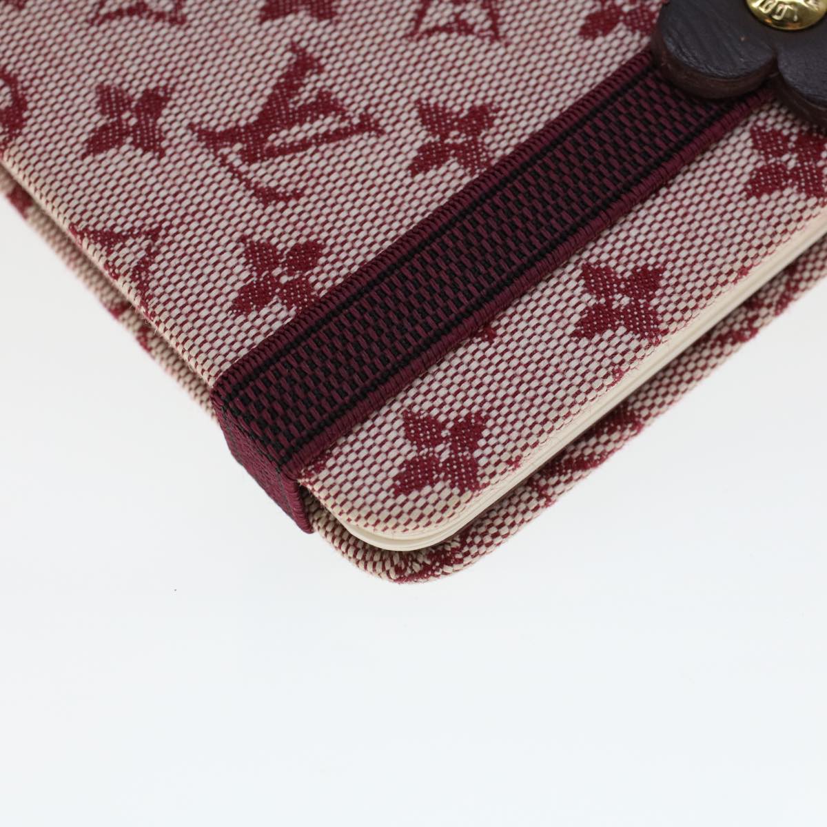 LOUIS VUITTON Monogram Mini Carnet MM Note Cover Red Cherry R20835 LV 44488