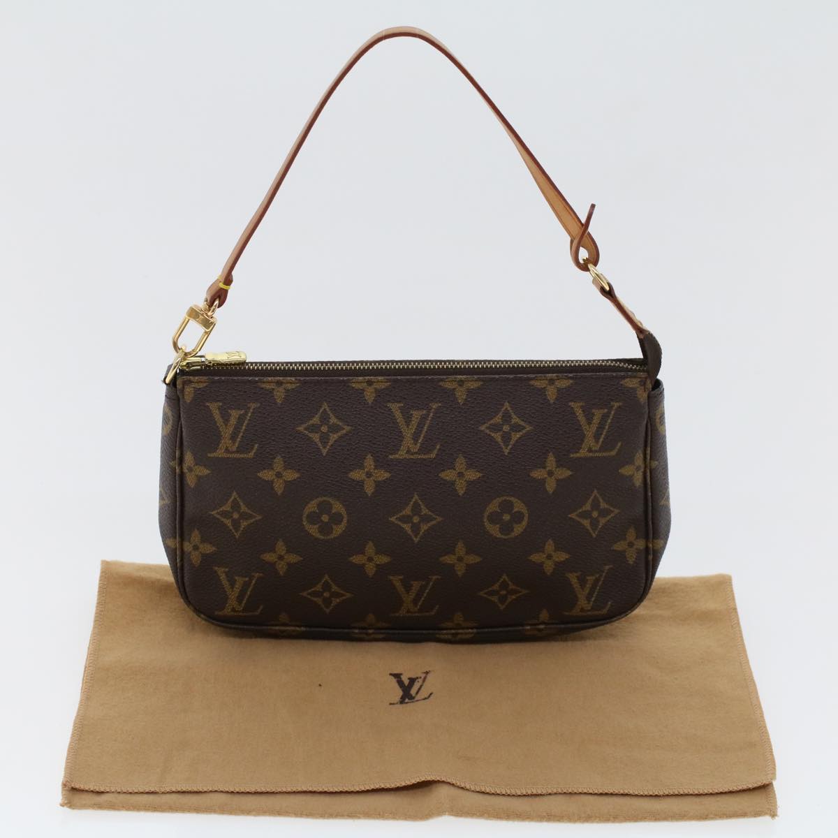 LOUIS VUITTON Monogram Pochette Accessoires Pouch M51980 LV 44496