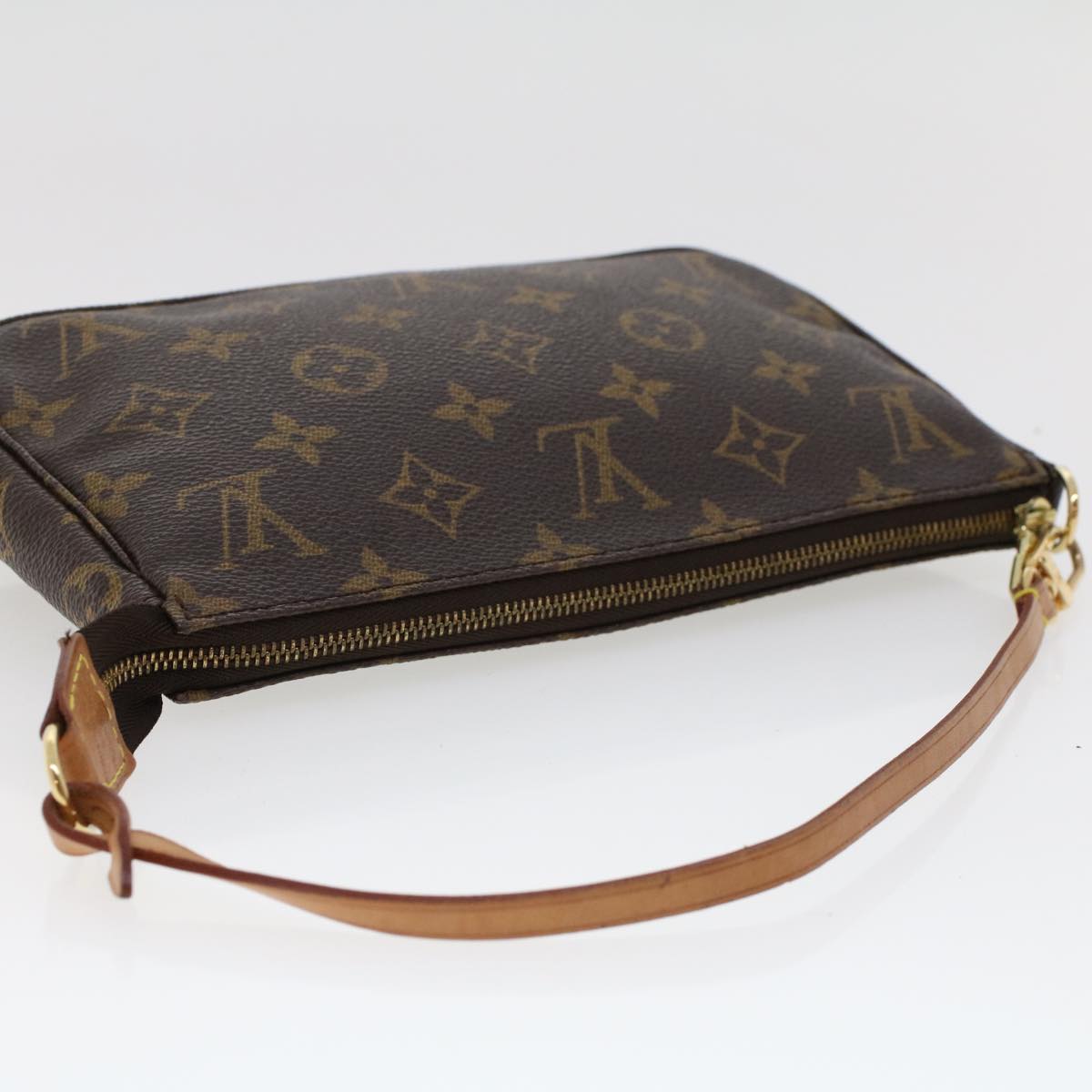 LOUIS VUITTON Monogram Pochette Accessoires Pouch M51980 LV 44496