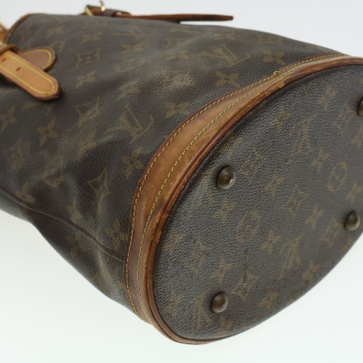 LOUIS VUITTON Monogram Bucket PM Shoulder Bag M42238 LV 44501
