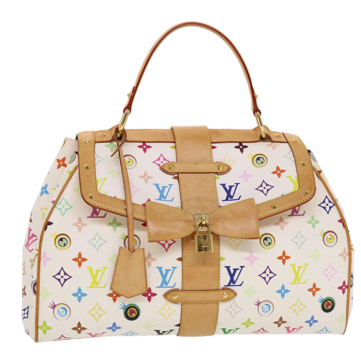 LOUIS VUITTON I love Monogram Sac Retro GM Hand Bag White M92053 LV 44514