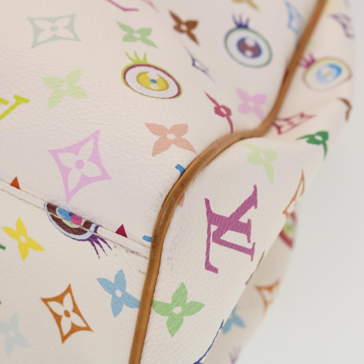 LOUIS VUITTON I love Monogram Sac Retro GM Hand Bag White M92053 LV 44514