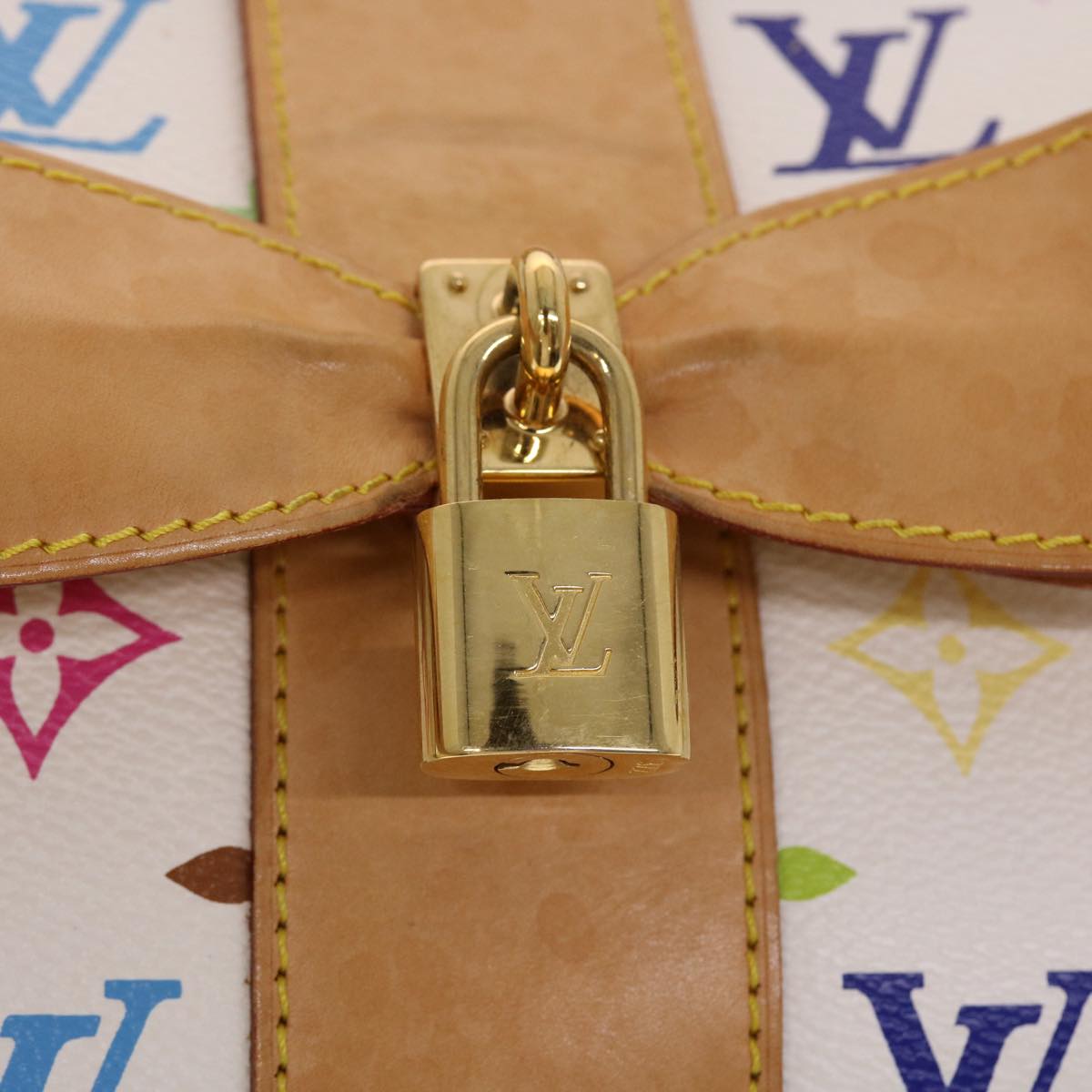 LOUIS VUITTON I love Monogram Sac Retro GM Hand Bag White M92053 LV 44514