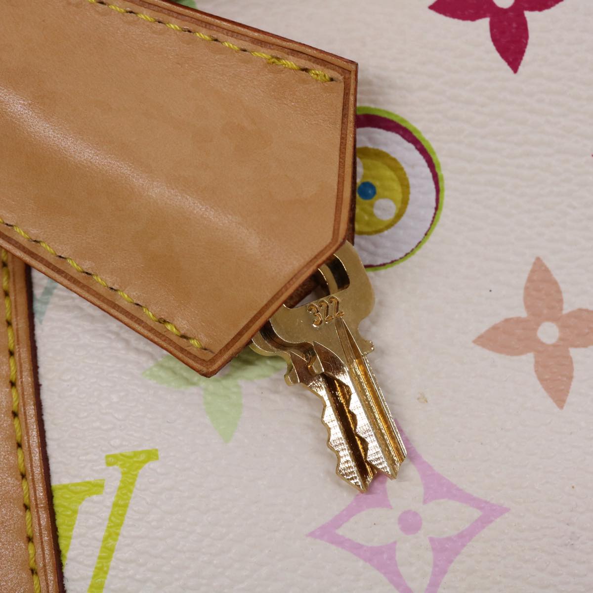 LOUIS VUITTON I love Monogram Sac Retro GM Hand Bag White M92053 LV 44514