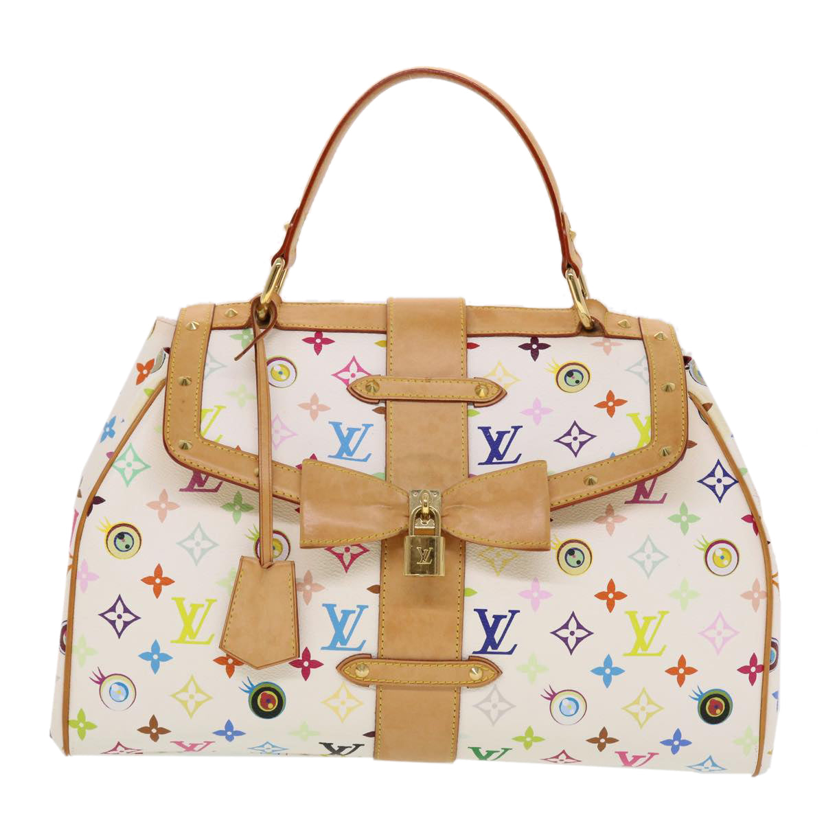 LOUIS VUITTON I love Monogram Sac Retro GM Hand Bag White M92053 LV 44514