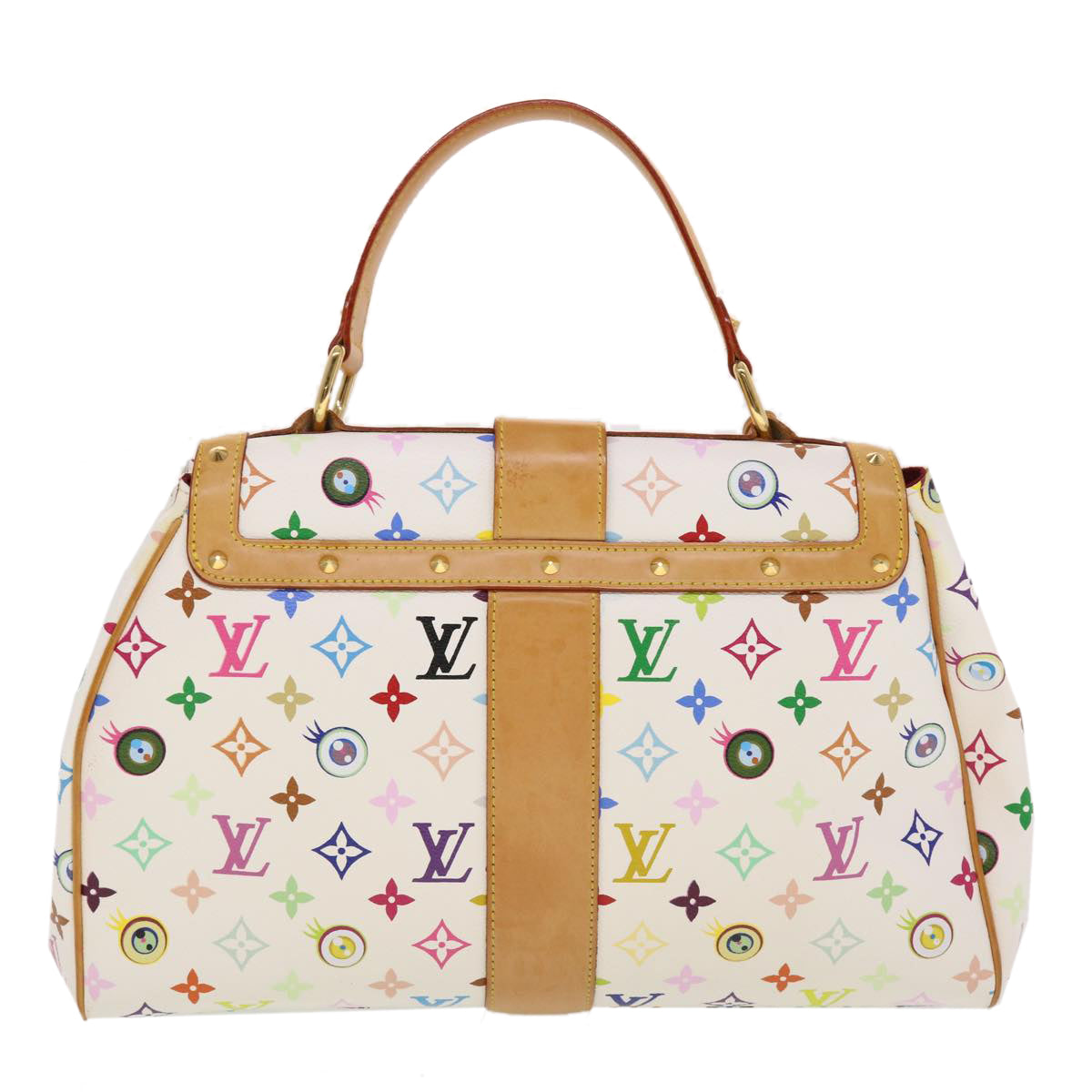 LOUIS VUITTON I love Monogram Sac Retro GM Hand Bag White M92053 LV 44514