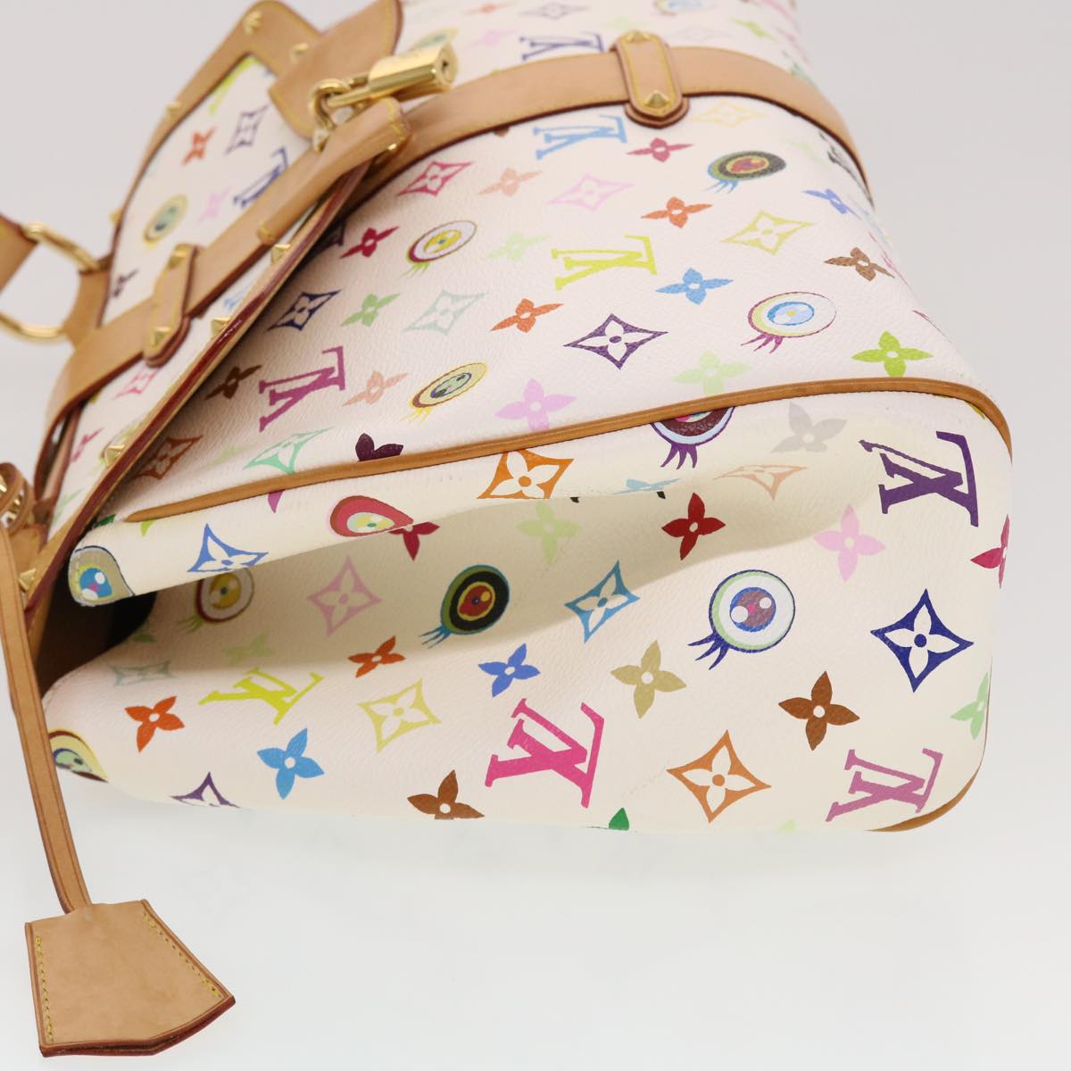 LOUIS VUITTON I love Monogram Sac Retro GM Hand Bag White M92053 LV 44514