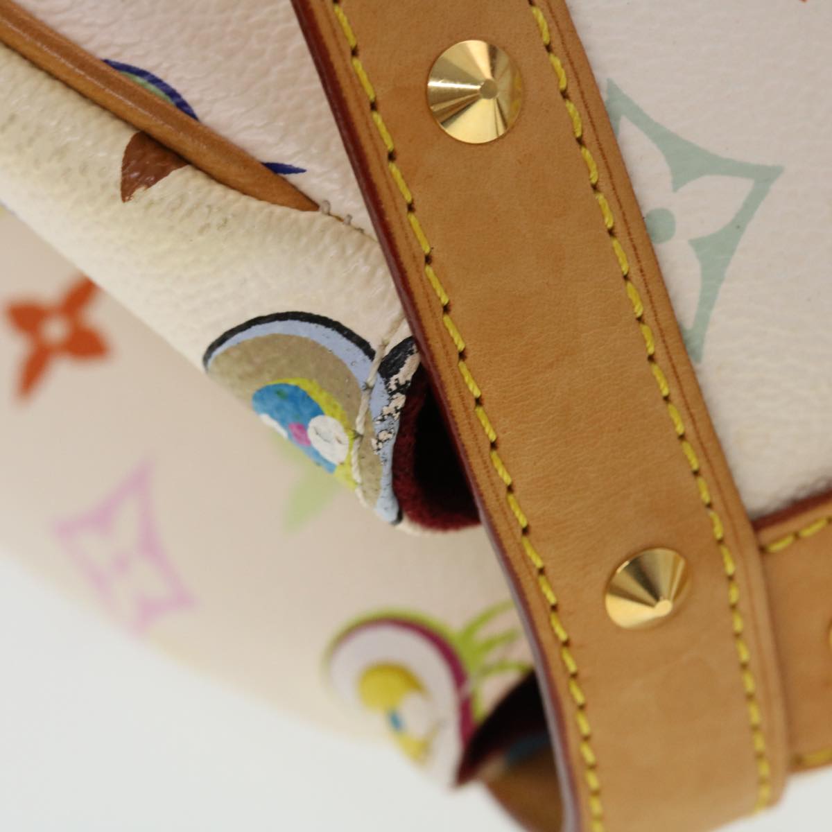 LOUIS VUITTON I love Monogram Sac Retro GM Hand Bag White M92053 LV 44514