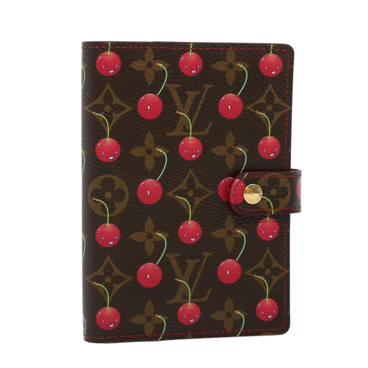 LOUIS VUITTON Monogram Cherry Agenda PM Day Planner Cover R21023 LV 44516A