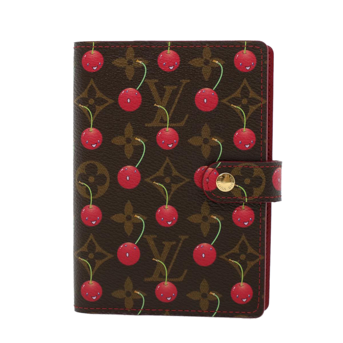 LOUIS VUITTON Monogram Cherry Agenda PM Day Planner Cover R21023 LV 44516A