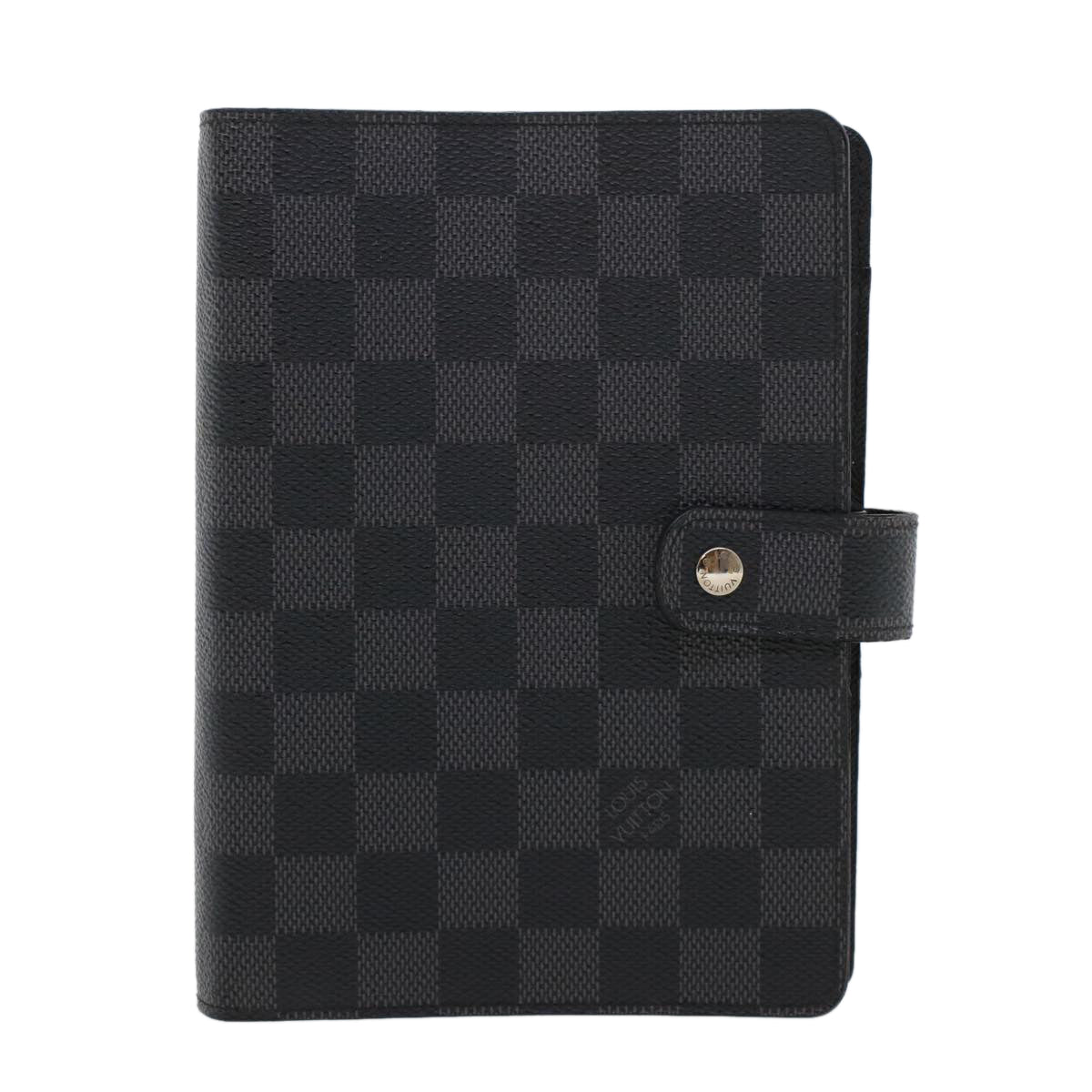 LOUIS VUITTON Damier Graphite Agenda MM Day Planner Cover R20242 LV 44517