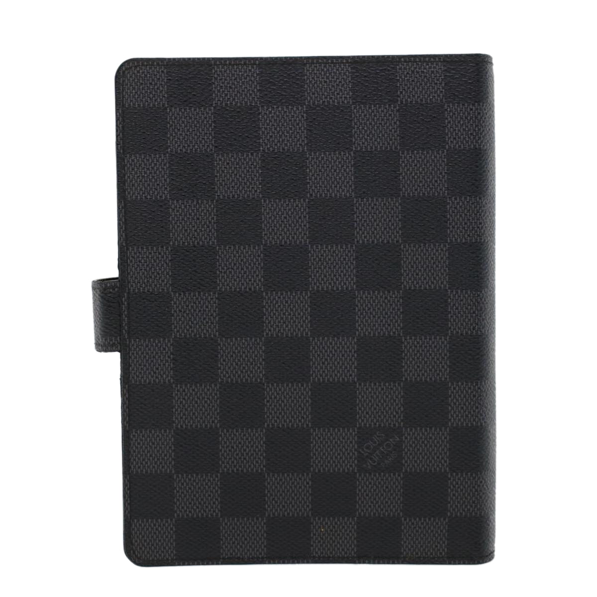 LOUIS VUITTON Damier Graphite Agenda MM Day Planner Cover R20242 LV 44517