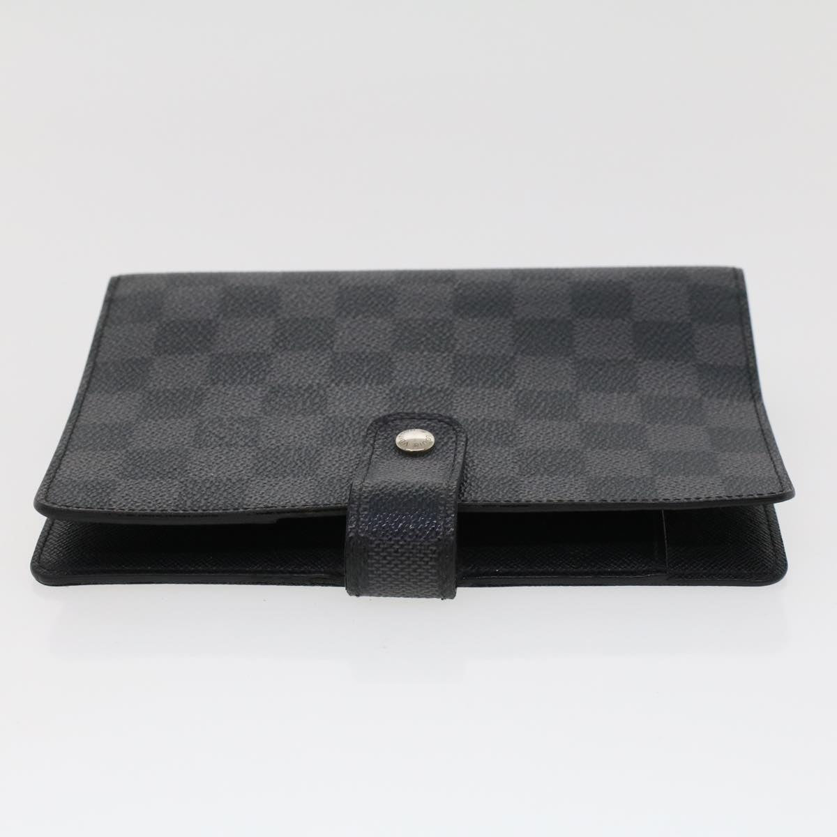 LOUIS VUITTON Damier Graphite Agenda MM Day Planner Cover R20242 LV 44517