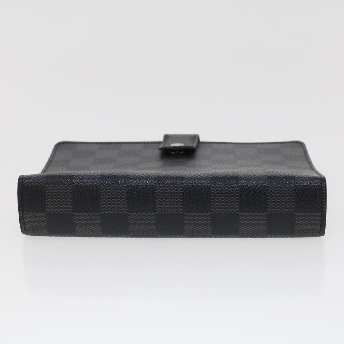 LOUIS VUITTON Damier Graphite Agenda MM Day Planner Cover R20242 LV 44517