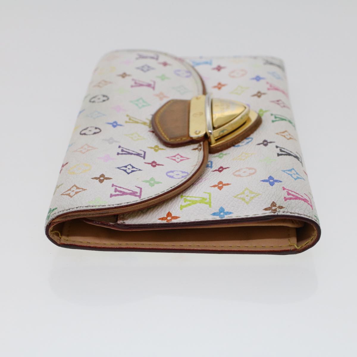 LOUIS VUITTON Multicolor Portefeuille Eugenie Wallet White M60053 LV 44518