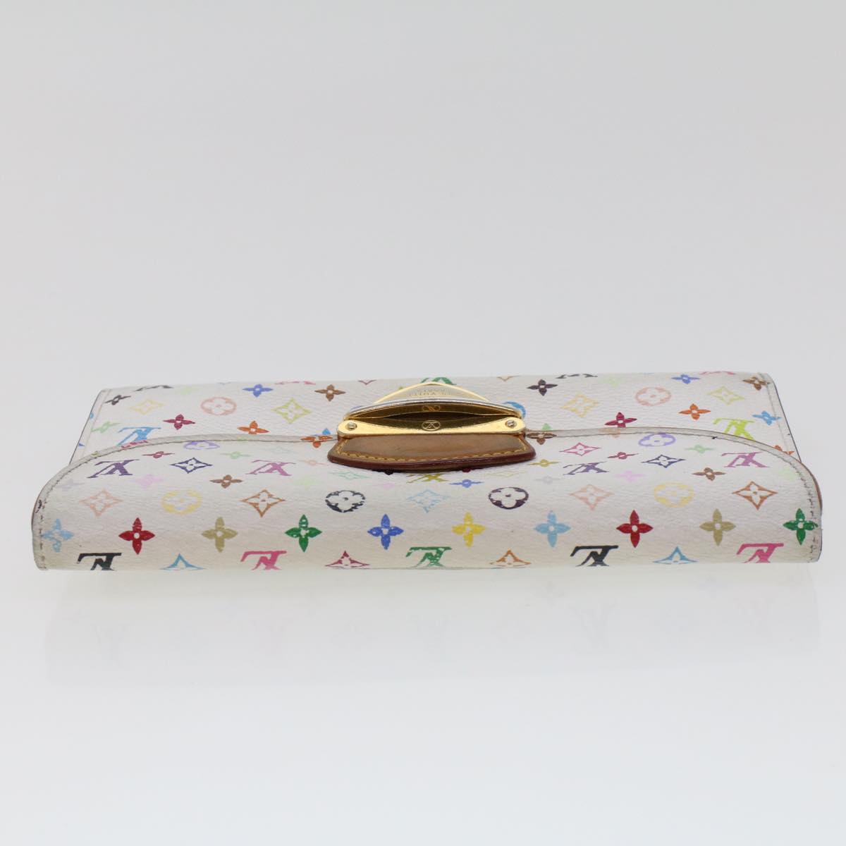 LOUIS VUITTON Multicolor Portefeuille Eugenie Wallet White M60053 LV 44518