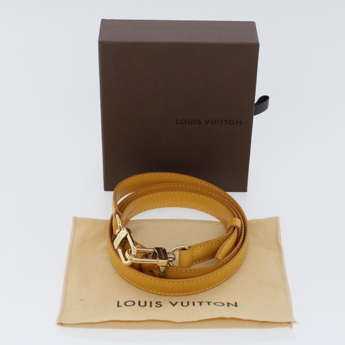 LOUIS VUITTON Epi Shoulder Strap 37.4""-44.5"" Yellow LV 44528