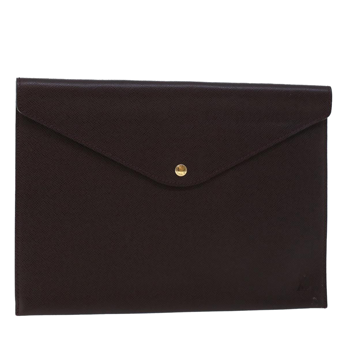 LOUIS VUITTON Taiga Clutch Bag Acajou LV 44530