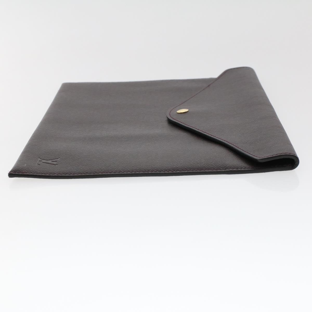 LOUIS VUITTON Taiga Clutch Bag Acajou LV 44530