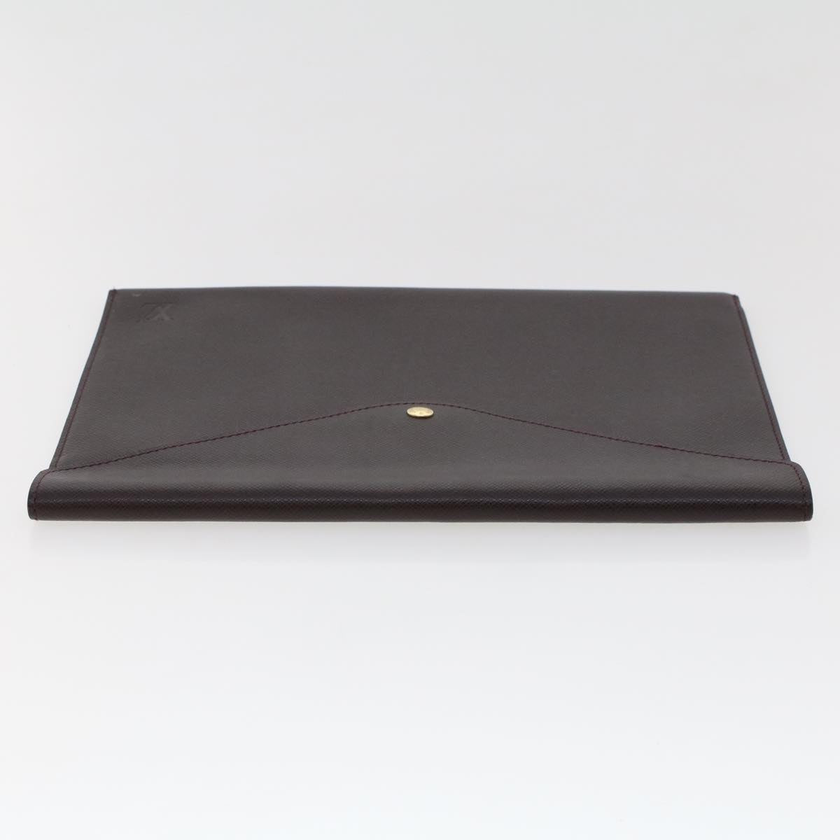 LOUIS VUITTON Taiga Clutch Bag Acajou LV 44530
