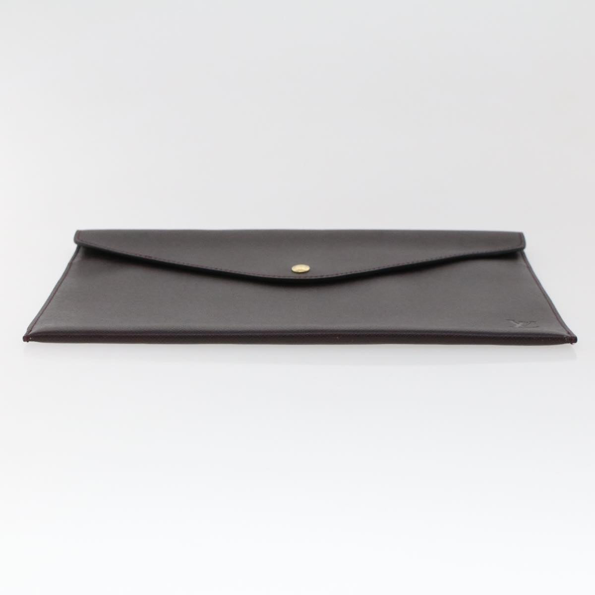 LOUIS VUITTON Taiga Clutch Bag Acajou LV 44530