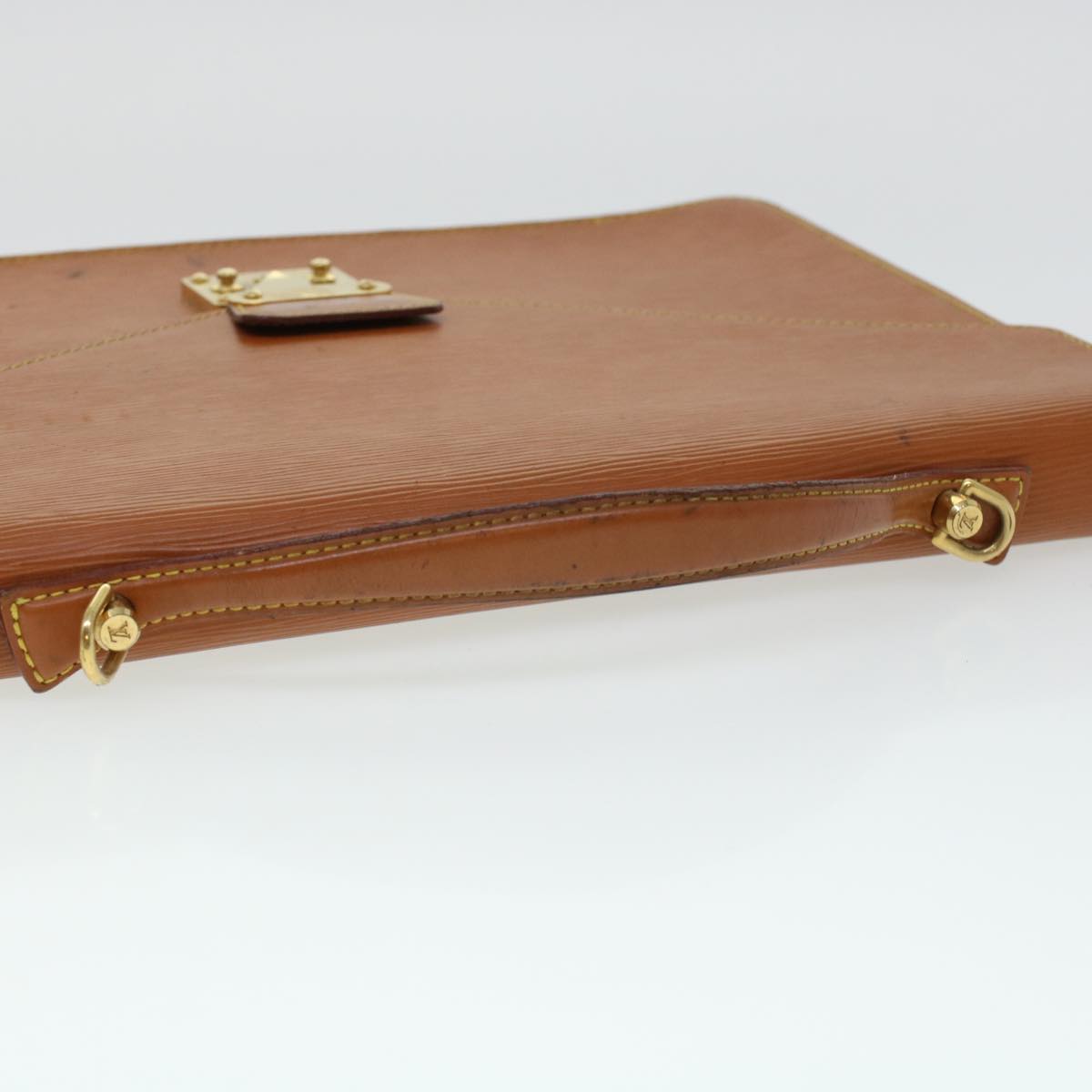 LOUIS VUITTON Epi Porte Documents Bandouliere Briefcase Brown M54468 44551
