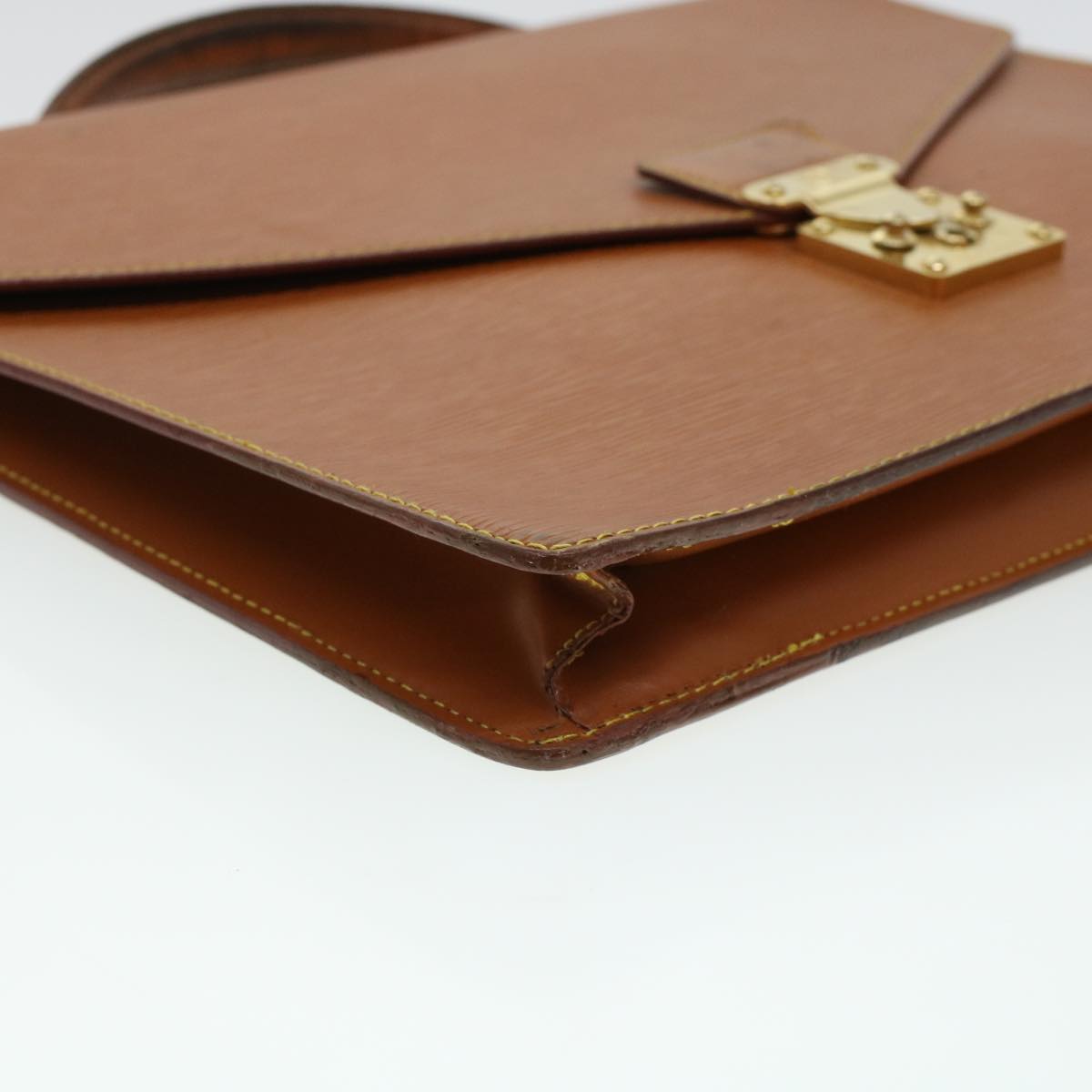 LOUIS VUITTON Epi Porte Documents Bandouliere Briefcase Brown M54468 44551