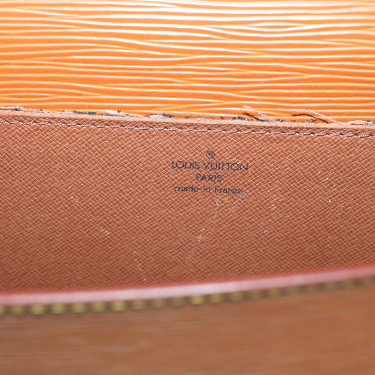 LOUIS VUITTON Epi Porte Documents Bandouliere Briefcase Brown M54468 44551