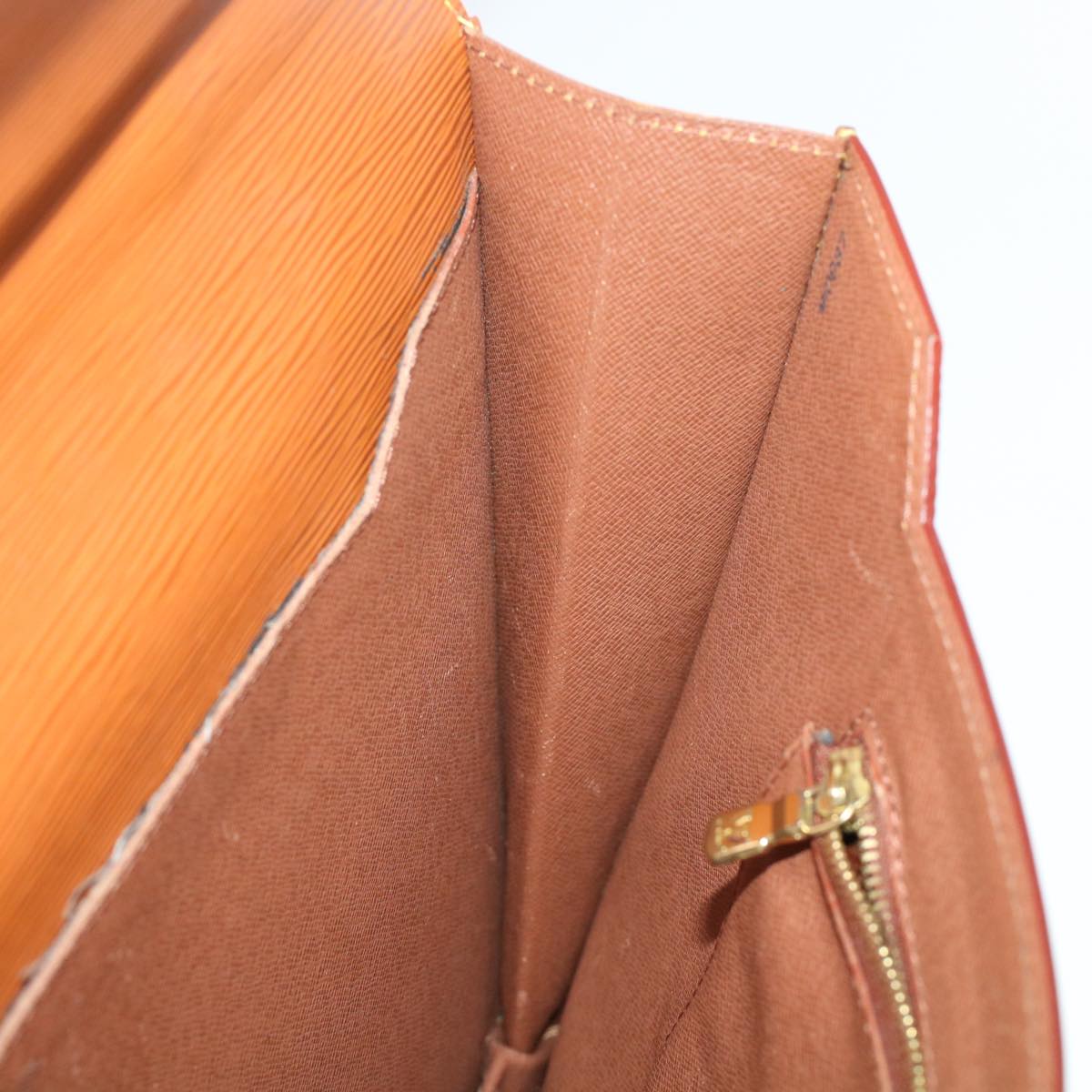 LOUIS VUITTON Epi Porte Documents Bandouliere Briefcase Brown M54468 44551
