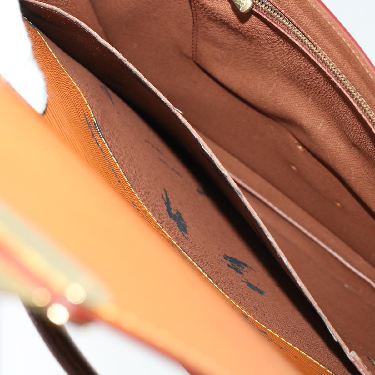 LOUIS VUITTON Epi Porte Documents Bandouliere Briefcase Brown M54468 44551