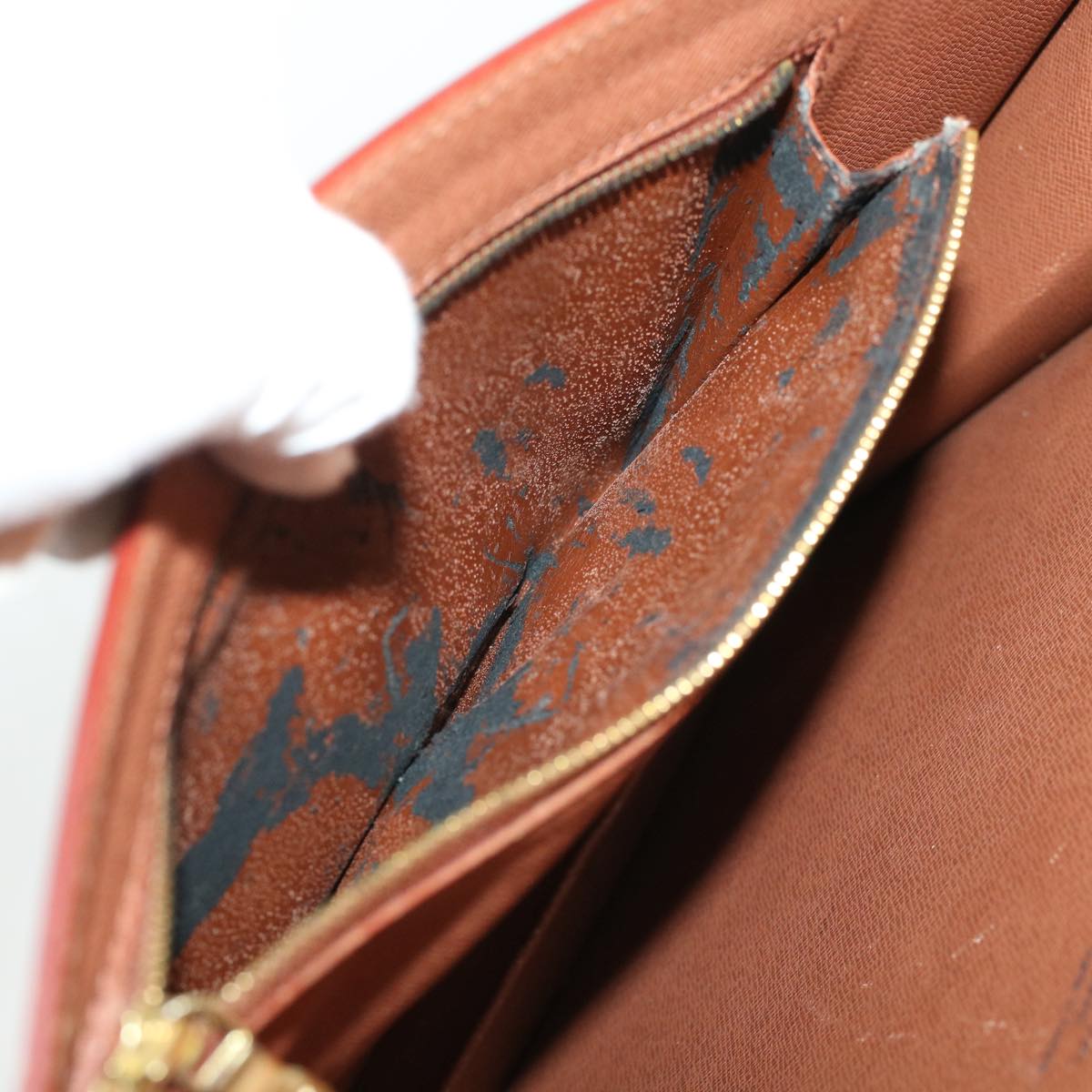 LOUIS VUITTON Epi Porte Documents Bandouliere Briefcase Brown M54468 44551