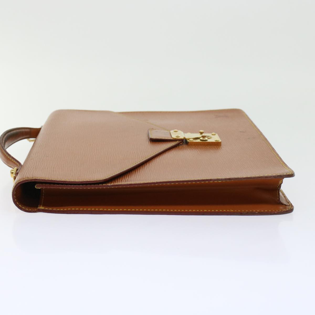 LOUIS VUITTON Epi Porte Documents Bandouliere Briefcase Brown M54468 44551