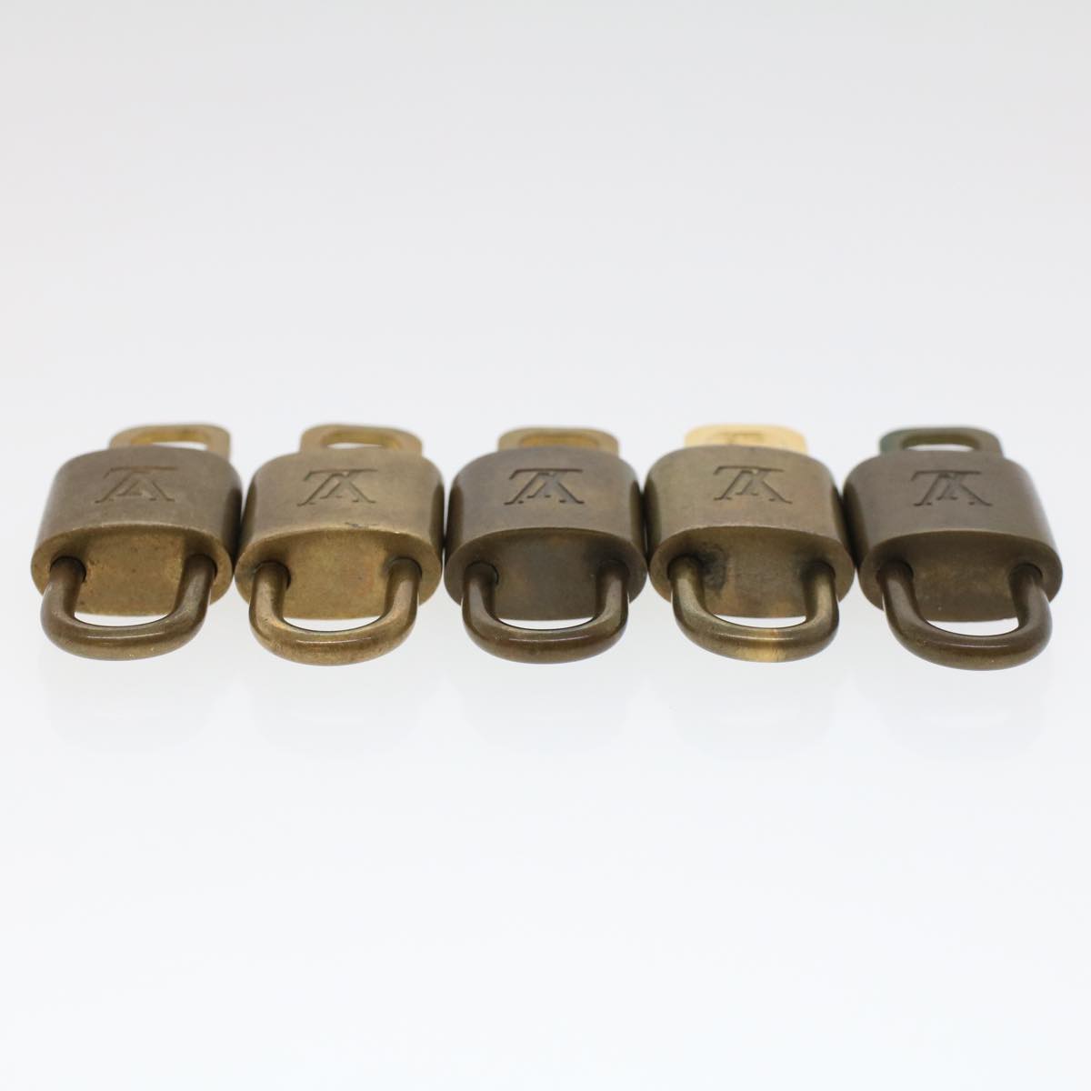 LOUIS VUITTON Padlock 10set Gold Tone LV 44554