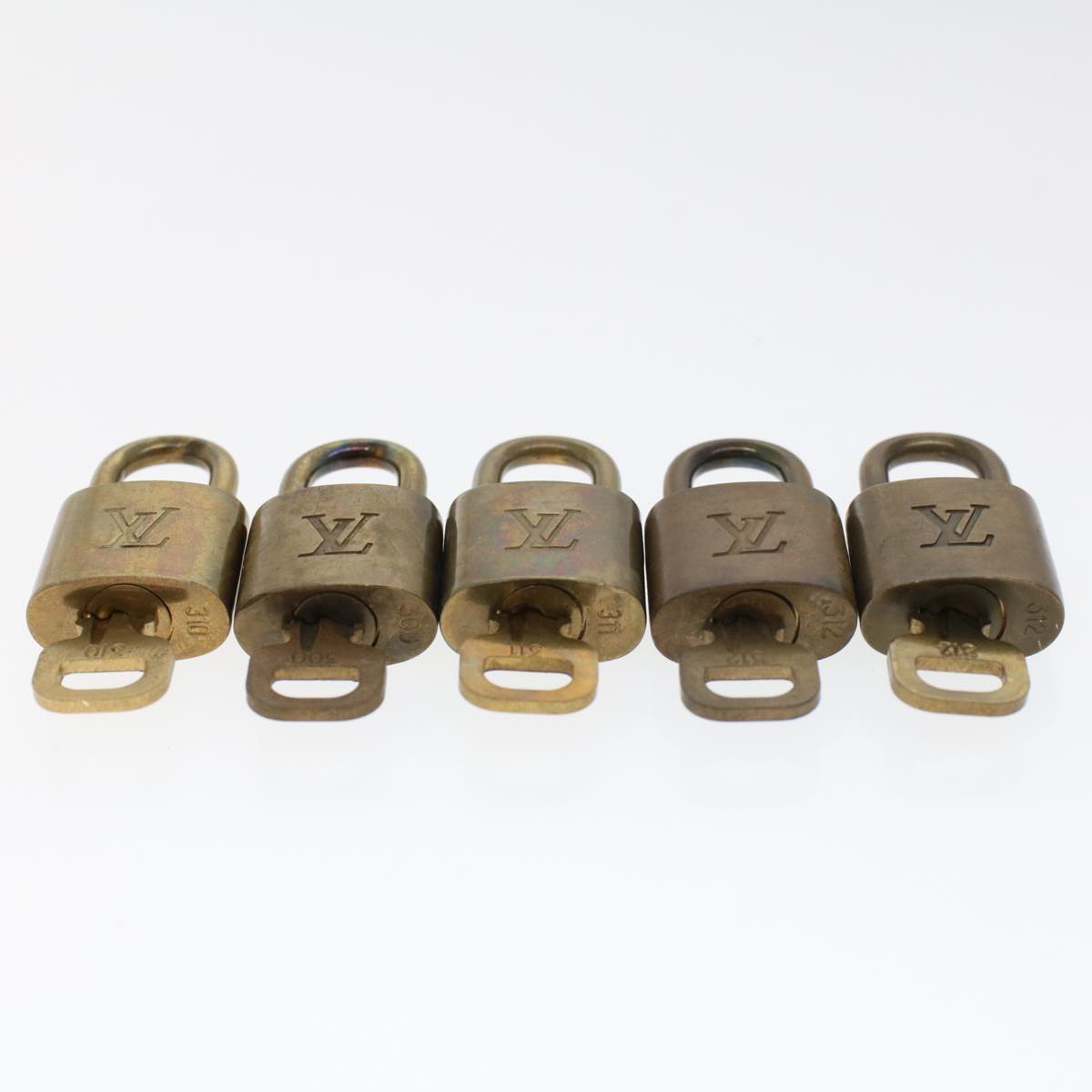 LOUIS VUITTON Padlock 10set Gold Tone LV 44554