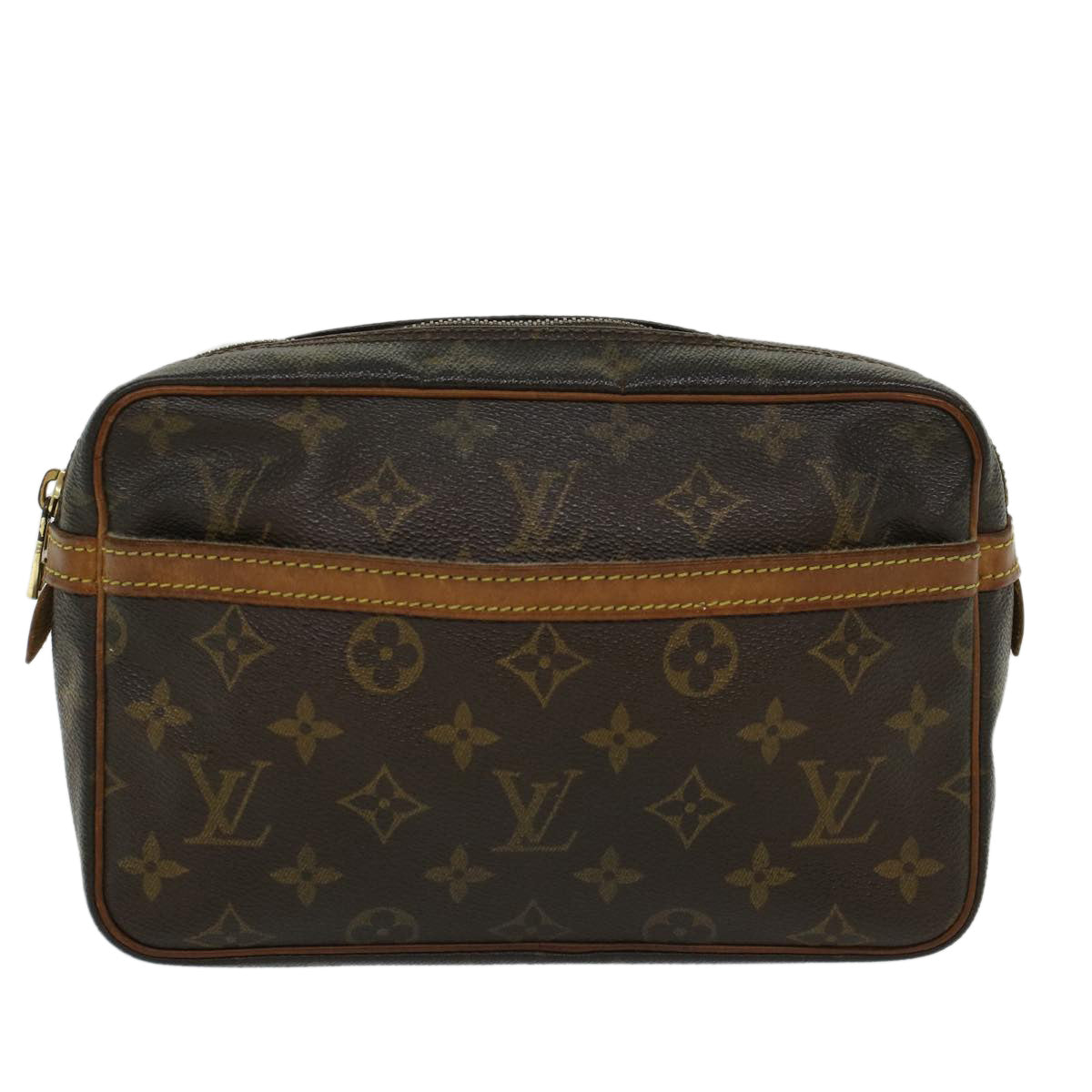 LOUIS VUITTON Monogram Compiegne 23 Clutch Bag M51847 LV 44556