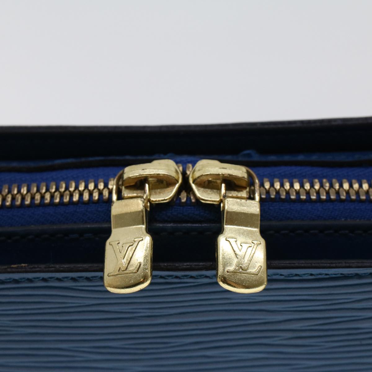 LOUIS VUITTON Epi Dauphine GM Clutch Bag Blue M48435 LV 44560