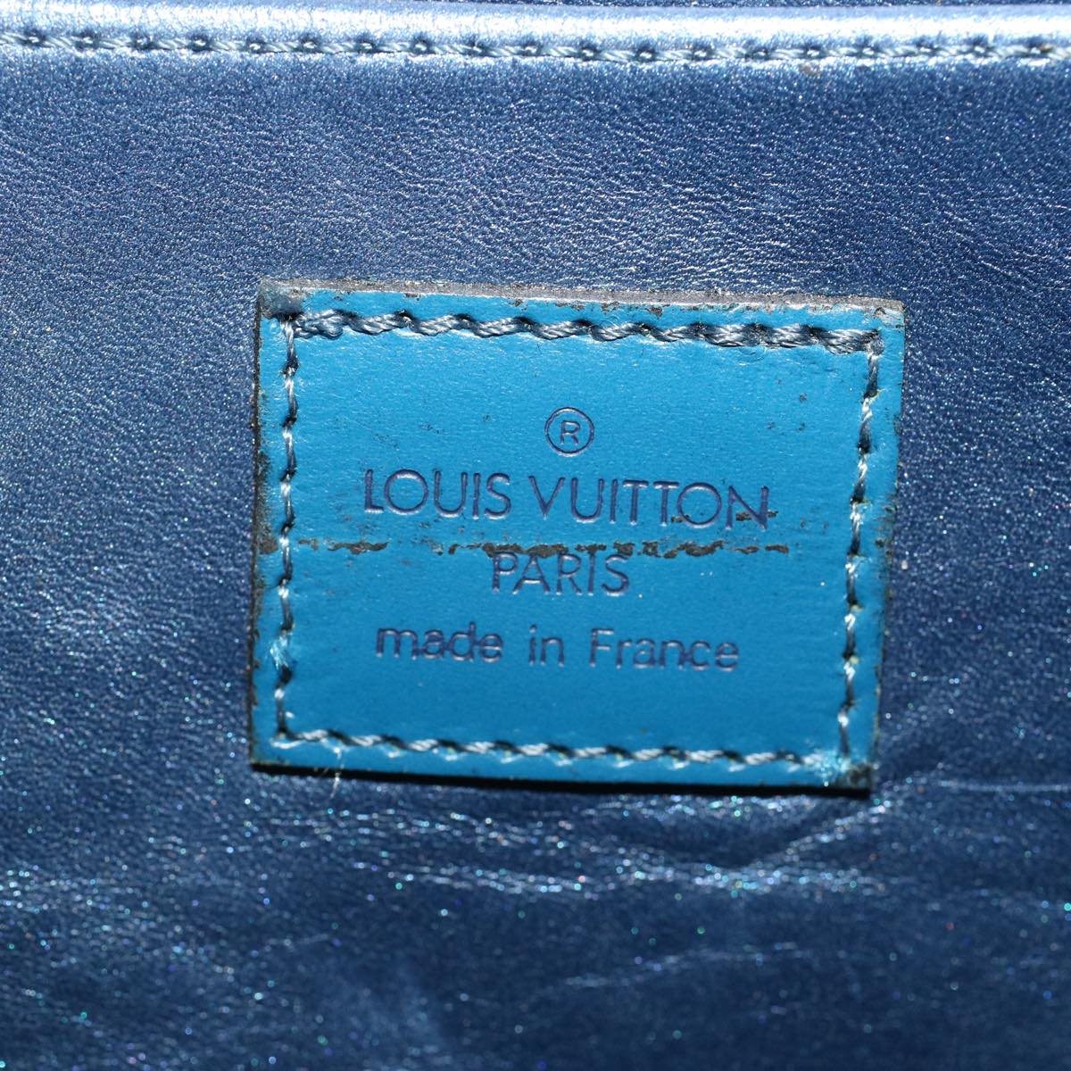 LOUIS VUITTON Epi Dauphine GM Clutch Bag Blue M48435 LV 44560