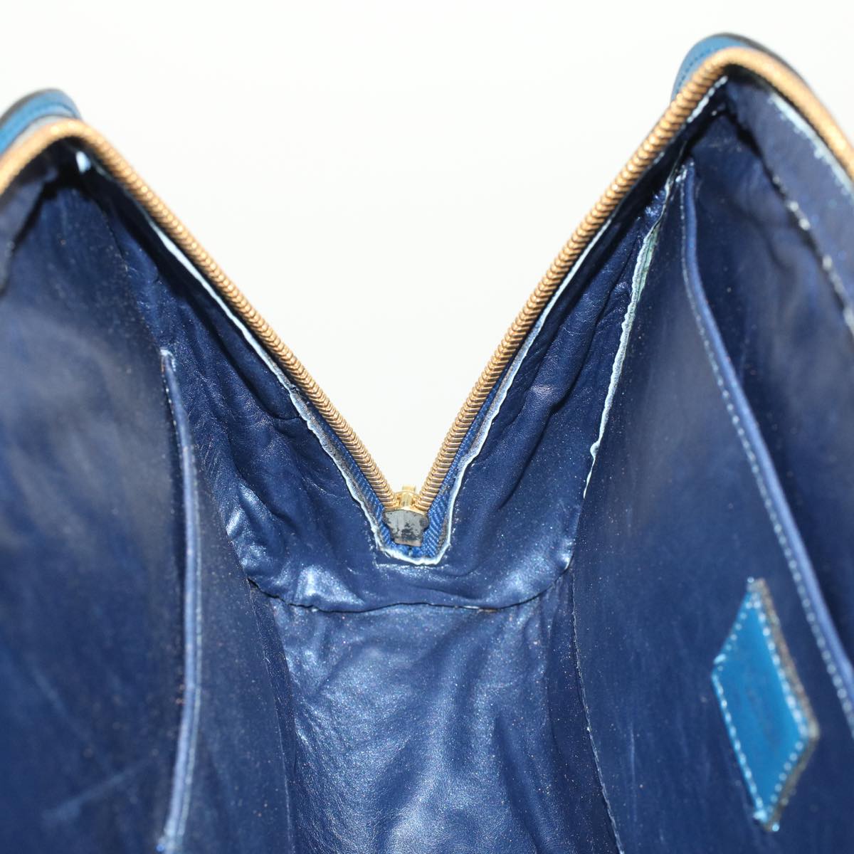 LOUIS VUITTON Epi Dauphine GM Clutch Bag Blue M48435 LV 44560