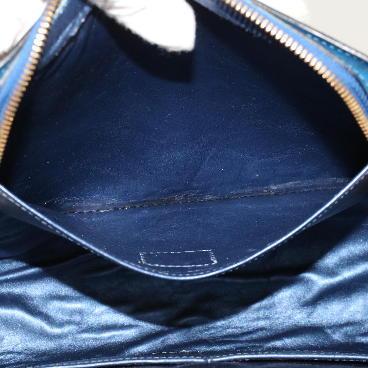 LOUIS VUITTON Epi Dauphine GM Clutch Bag Blue M48435 LV 44560