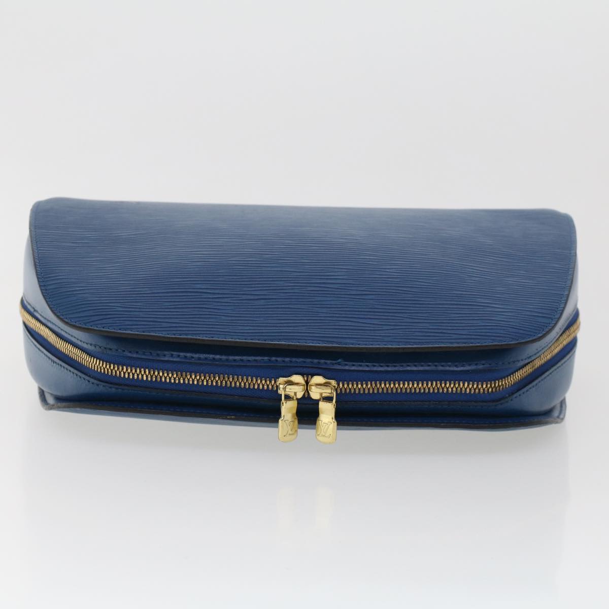 LOUIS VUITTON Epi Dauphine GM Clutch Bag Blue M48435 LV 44560