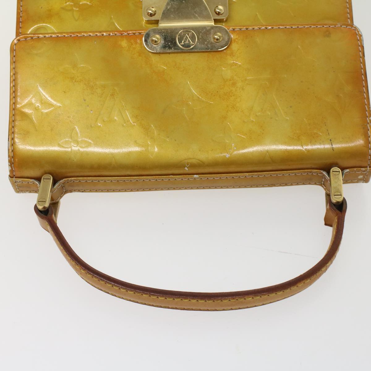 LOUIS VUITTON Monogram Vernis Spring Street Hand Bag Gris M91029 LV 44564