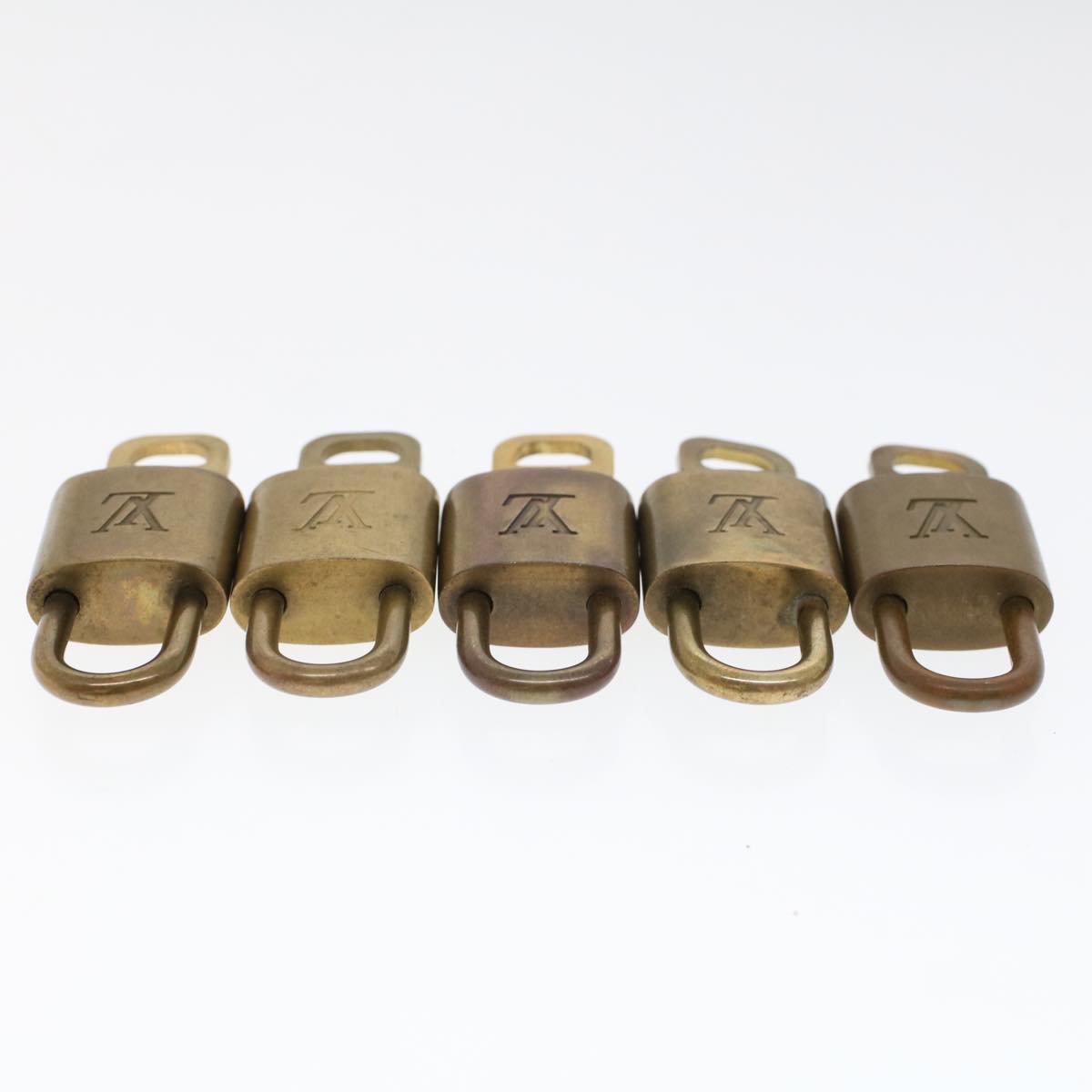 LOUIS VUITTON Padlock 10set Gold Tone LV 44573